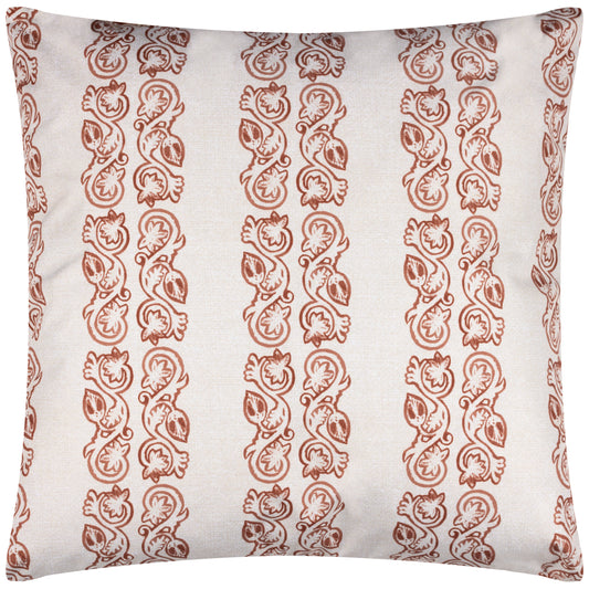 KALINDI STRIPE 55X55 OUTDOOR CUSHION CASE TERRACOTA