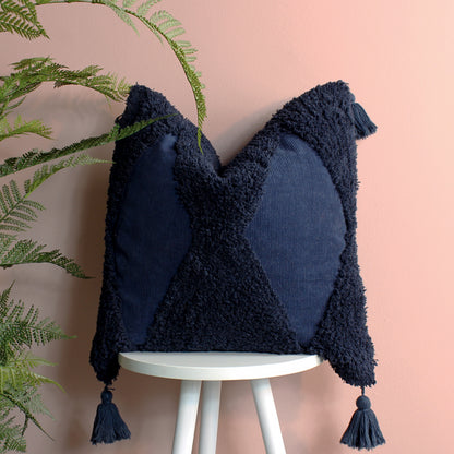KANTHA 50X50 CUSHION CASE NAVY