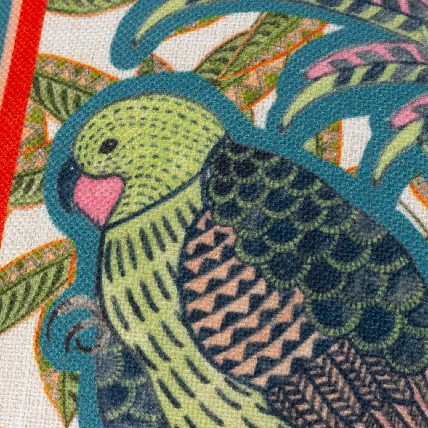 KARASI PARROTS 43X43 CUSHION CASE MULTI