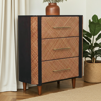 Havana Weave 3 Drawer Chest