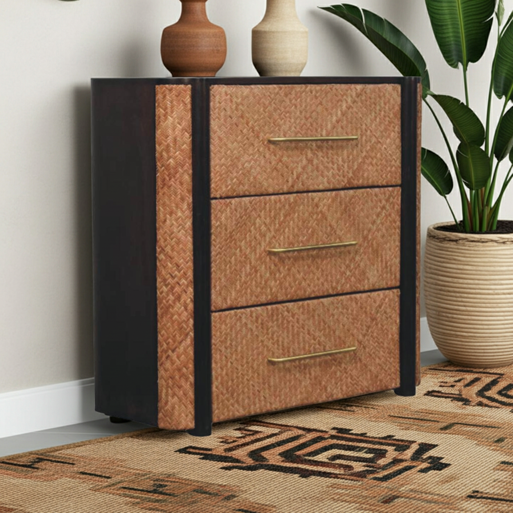 Havana Weave 3 Drawer Chest