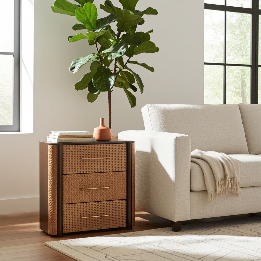 Havana Weave 3 Drawer Chest