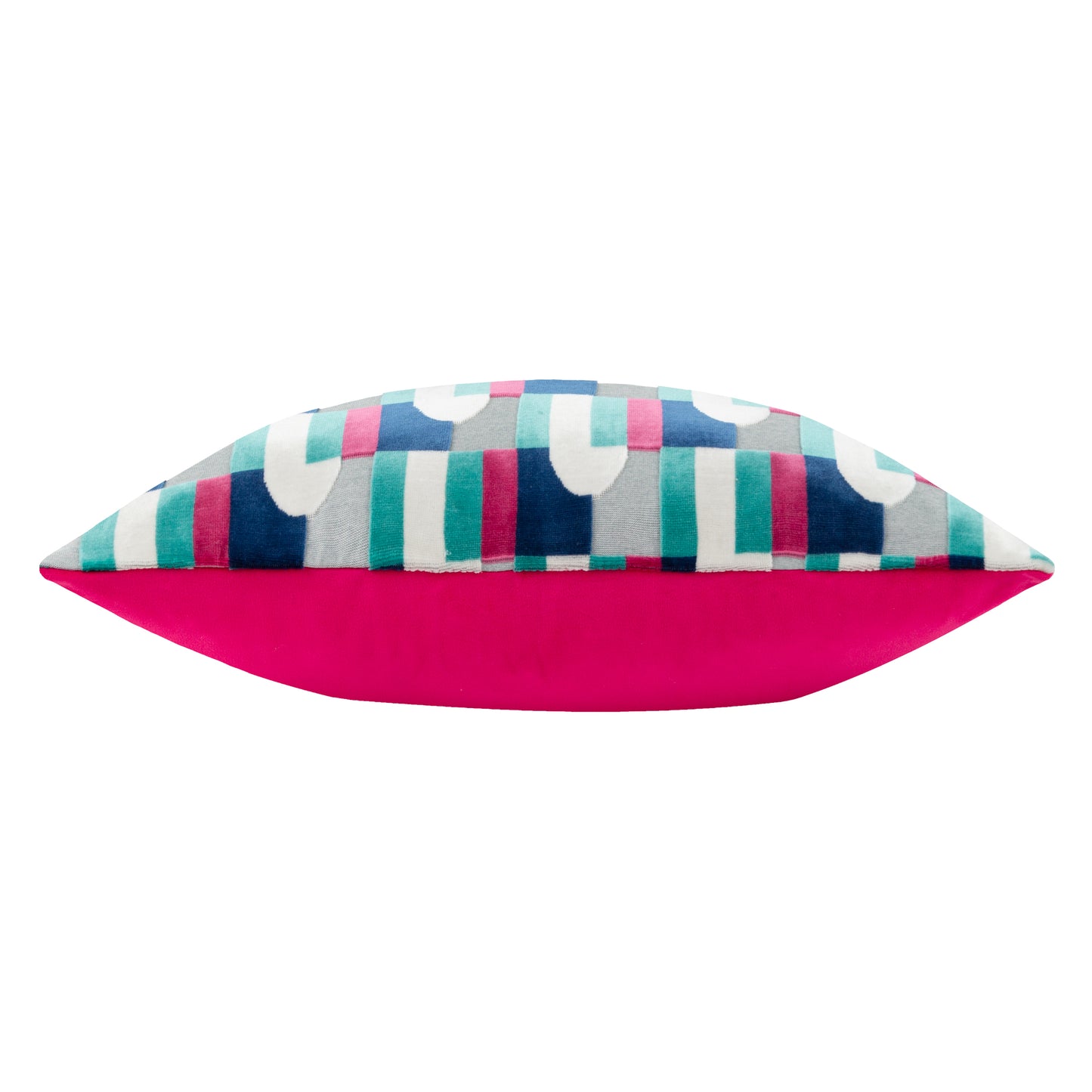 KEELA 35X50 CUSHION CASE MAGENTA/BLUE