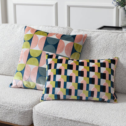 KEELA 35X50 CUSHION CASE PINK/AVO GREEN