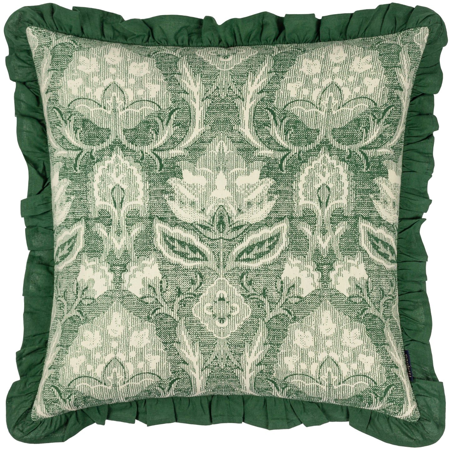 KIRKTON 50X50 CUSHION CASE BOTTLE GREEN