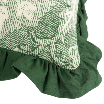 KIRKTON 50X50 CUSHION CASE BOTTLE GREEN