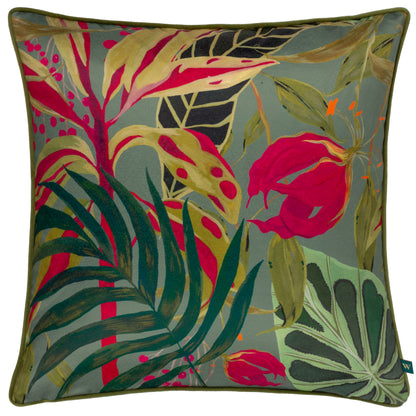 KALI JUNGLE FOLIAGE 50X50 CUSHION CASE GREEN