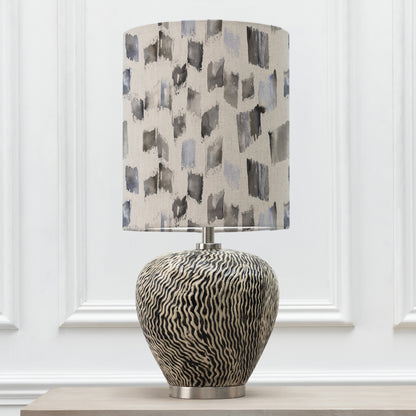 ALCINA TABLE LAMPBASE GREY/ARWEN ANNA 32X40CM LAMPSHADE FROST