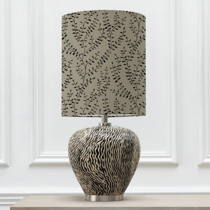ALCINA TABLE LAMPBASE GREY/EDEN ANNA 32CM LAMPSHADE ONYX