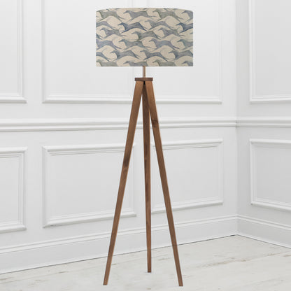ARATUS FLOOR LAMPBASE NUT/DAKOTA EVA 52CM LAMPSHADE RIVER