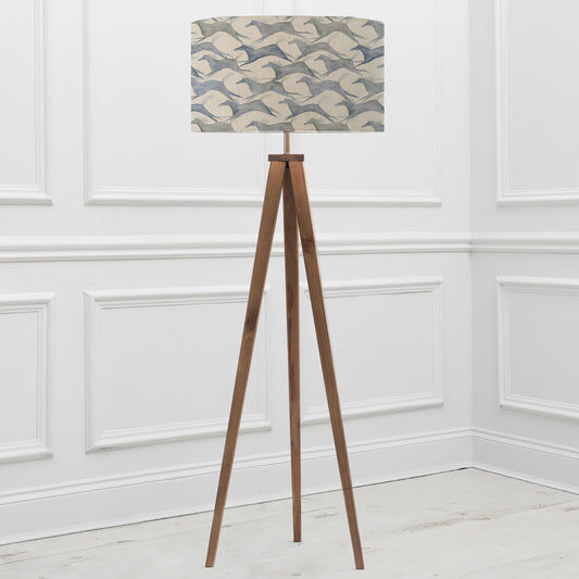 ARATUS FLOOR LAMPBASE NUT/DAKOTA EVA 52CM LAMPSHADE RIVER