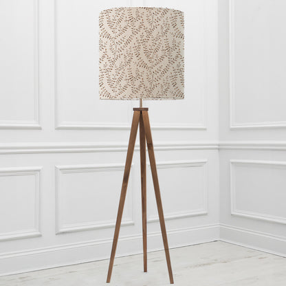 ARATUS FLOOR LAMPBASE NUT/EDEN ANNA 48CM LAMPSHADE SIENNA