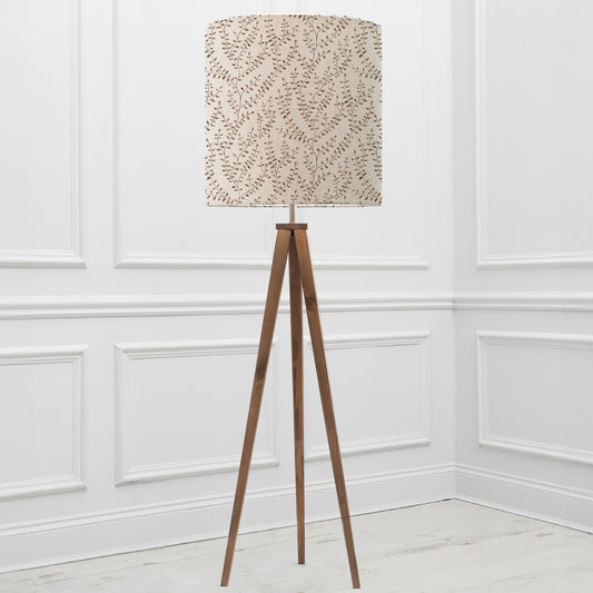 ARATUS FLOOR LAMPBASE NUT/EDEN ANNA 48CM LAMPSHADE SIENNA