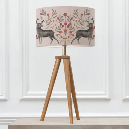 ARATUS TABLE LAMPBASE NUT/EDO EVA 40CM LAMPSHADE MULBERRY