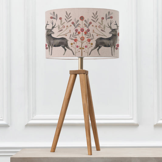 ARATUS TABLE LAMPBASE NUT/EDO EVA 40CM LAMPSHADE MULBERRY