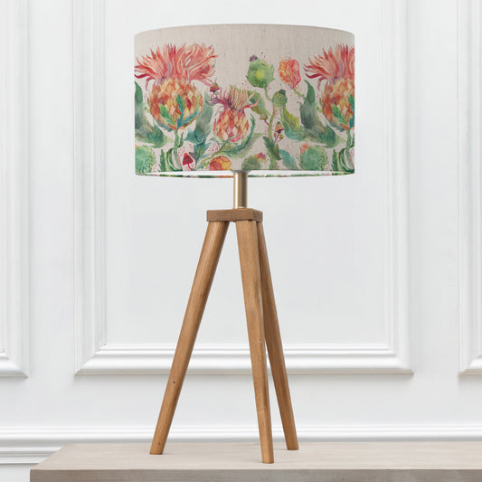 ARATUS TABLE LAMPBASE NUT/ENCHANTING THISTLE EVA 40CM LAMPSHADE MARIGOLD