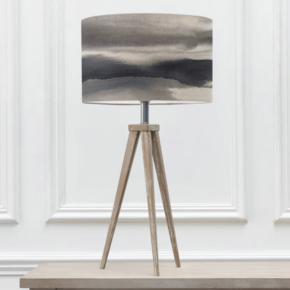 ARATUS TABLE LAMPBASE GREY WASH/FJORD EVA 40CM LAMPSHADE NATURAL