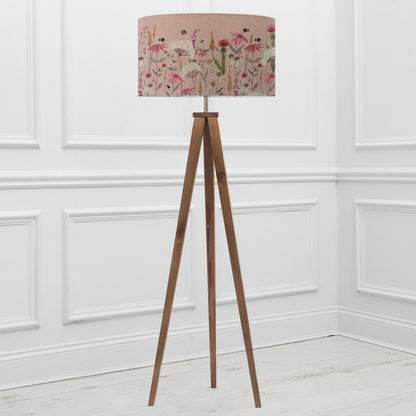 ARATUS FLOOR LAMPBASE NUT/HERMIONE EVA 52CM LAMPSHADE BLUSH