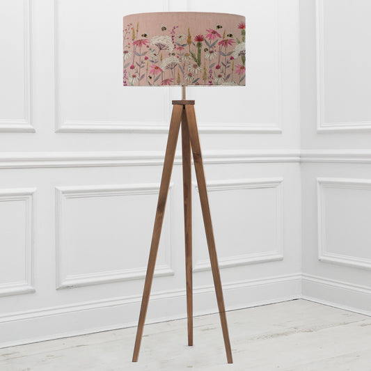 ARATUS FLOOR LAMPBASE NUT/HERMIONE EVA 52CM LAMPSHADE BLUSH