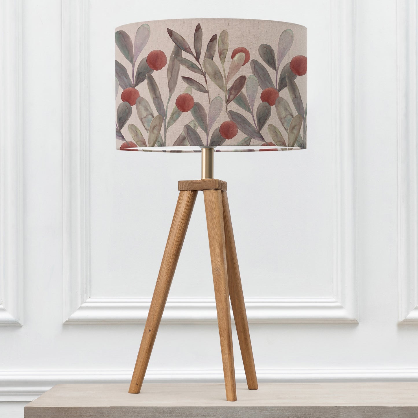 ARATUS TABLE LAMPBASE NUT/KATSURA EVA 40CM LAMPSHADE MULBERRY