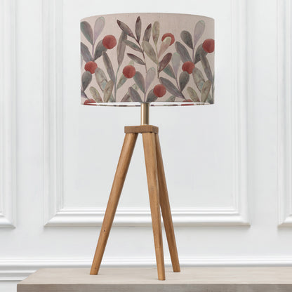 ARATUS TABLE LAMPBASE NUT/KATSURA EVA 40CM LAMPSHADE MULBERRY