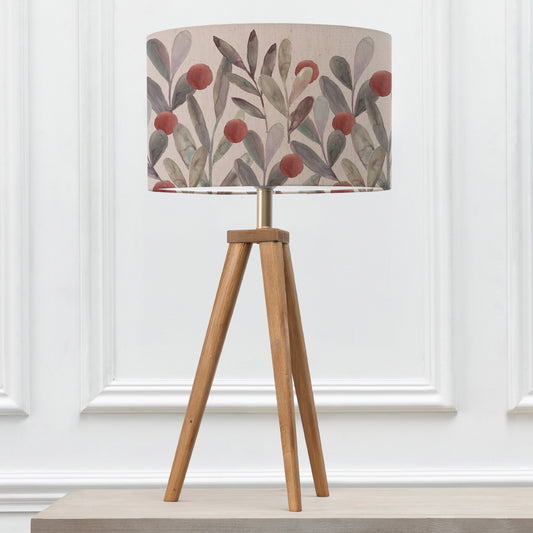 ARATUS TABLE LAMPBASE NUT/KATSURA EVA 40CM LAMPSHADE MULBERRY