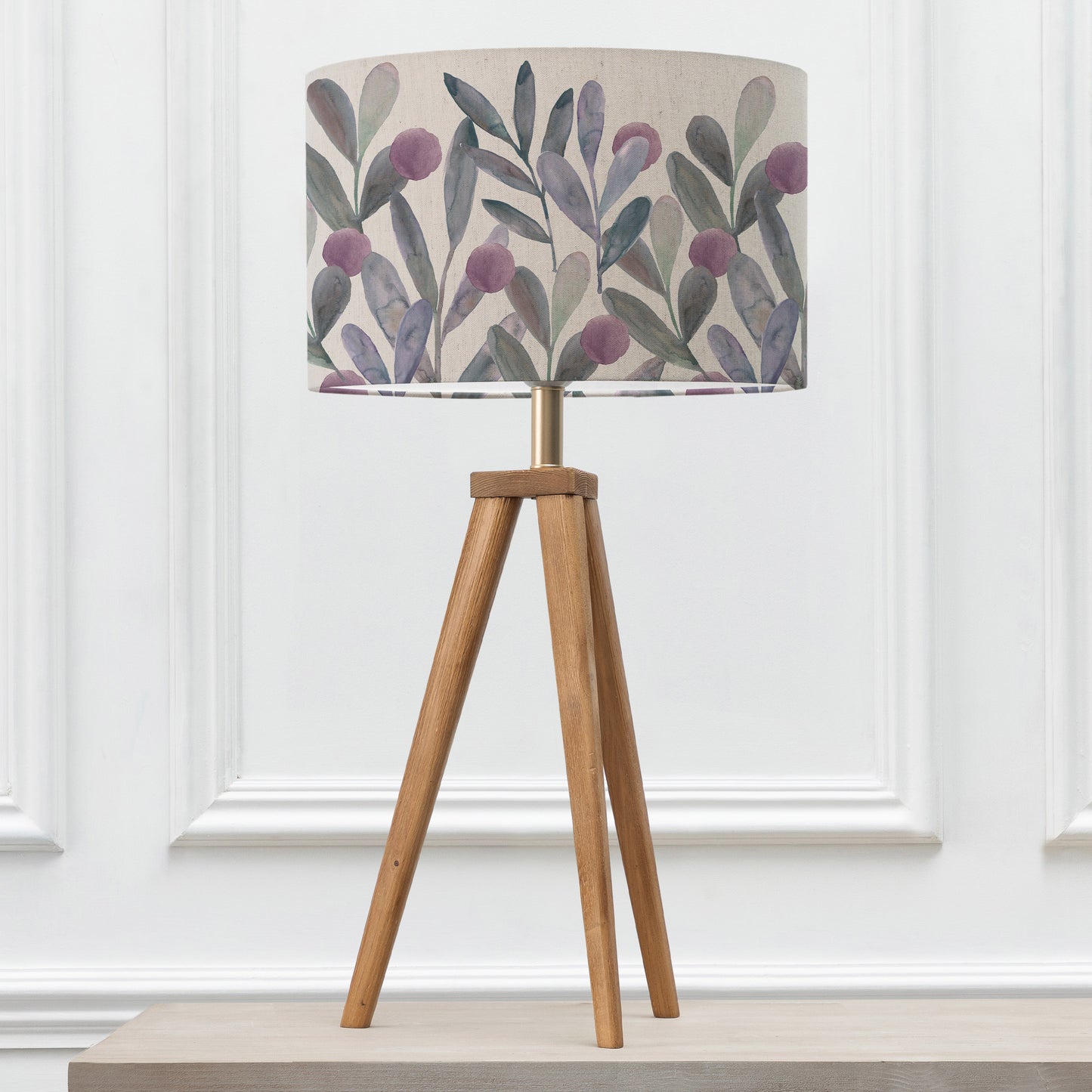 ARATUS TABLE LAMPBASE NUT/KATSURA EVA 40CM LAMPSHADE VIOLET