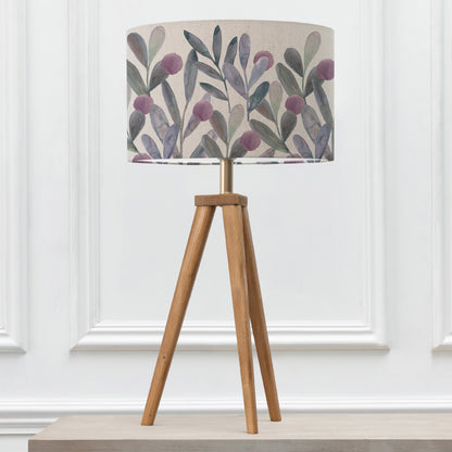 ARATUS TABLE LAMPBASE NUT/KATSURA EVA 40CM LAMPSHADE VIOLET