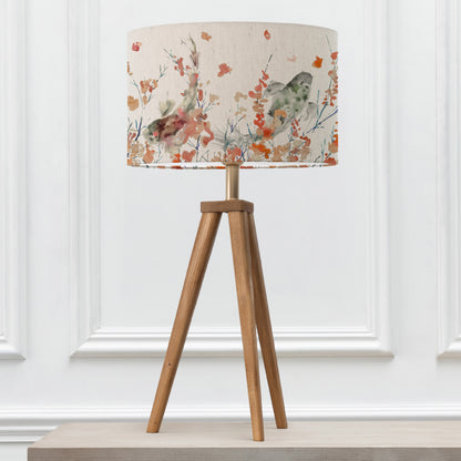 ARATUS TABLE LAMPBASE NUT/KOI CARP EVA 40CM LAMPSHADE PERIDOT