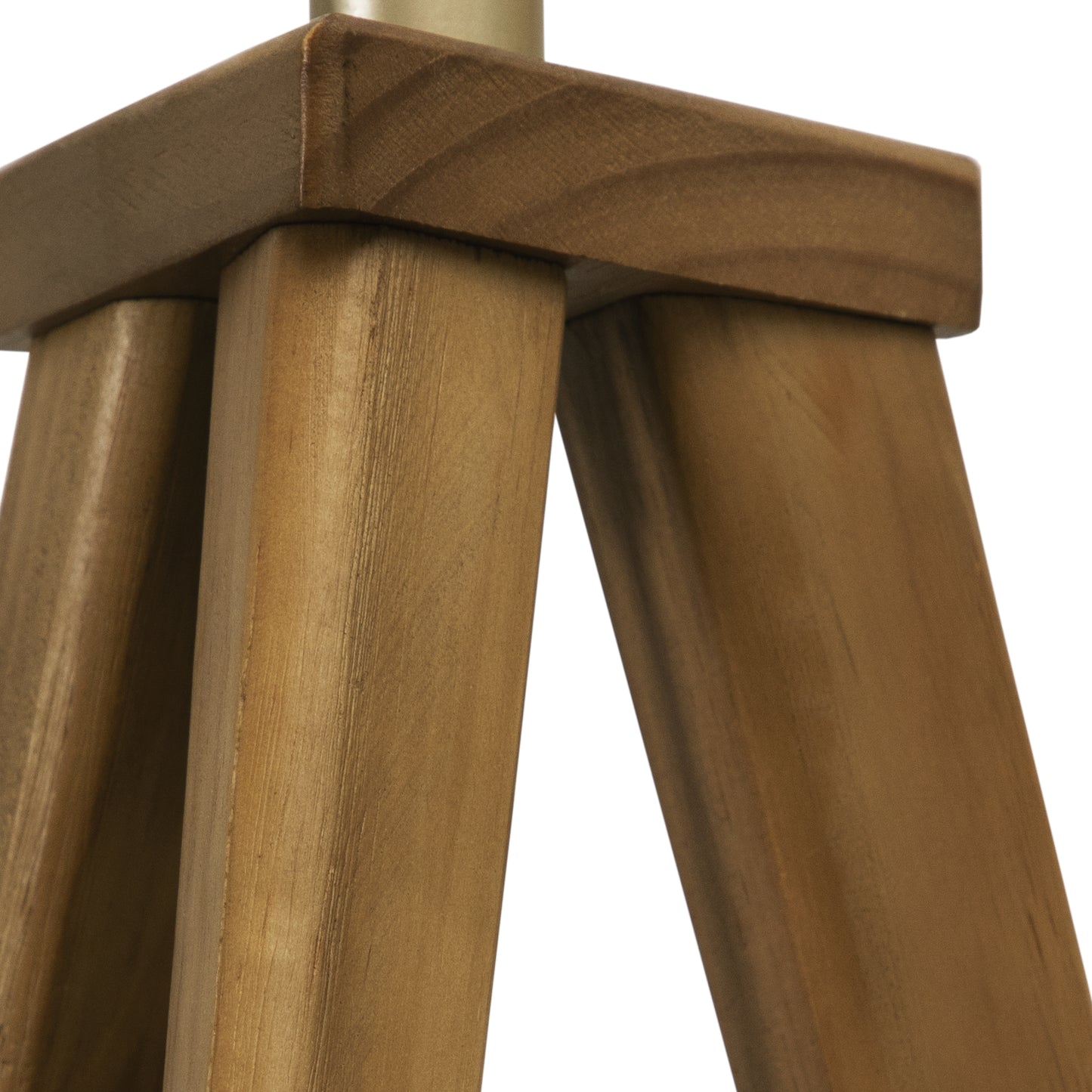 ARATUS TABLE LAMPBASE NUT/VARYS EVA 40CM LAMPSHADE AUBURN LINEN