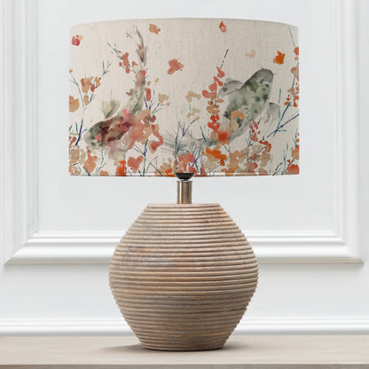 CERYS TABLE LAMPBASE WHITE/KOI CARP EVA 40CM LAMPSHADE PERIDOT