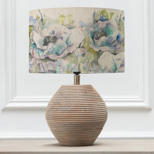 CERYS TABLE LAMPBASE WHITE/PAPAVERA EVA 40CM LAMPSHADE VERONICA