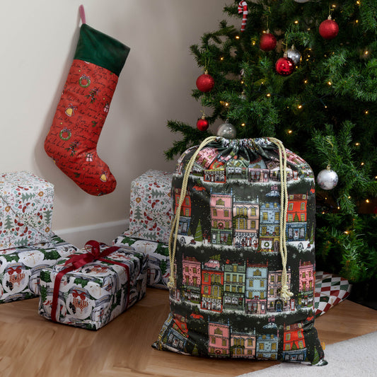 CHRISTMAS SPIRIT CHRISTMAS SACK/STOCKING BUNDLE MULTI