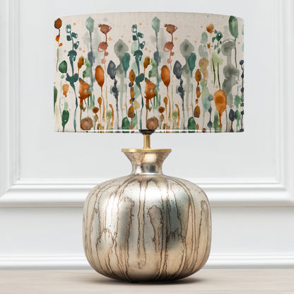 ELPHABA TABLE LAMPBASE GLASS/ARLEY EVA 37CM LAMPSHADE PERIDOT