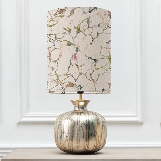 ELPHABA TABLE LAMPBASE GLASS/CARRARA ANNA 30CM LAMPSHADE MEADOW