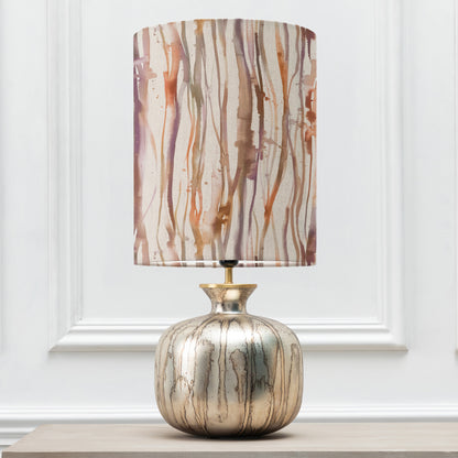 ELPHABA TABLE LAMPBASE GLASS/FALLS ANNA 30X40 CM LAMPSHADE IRONSTONE