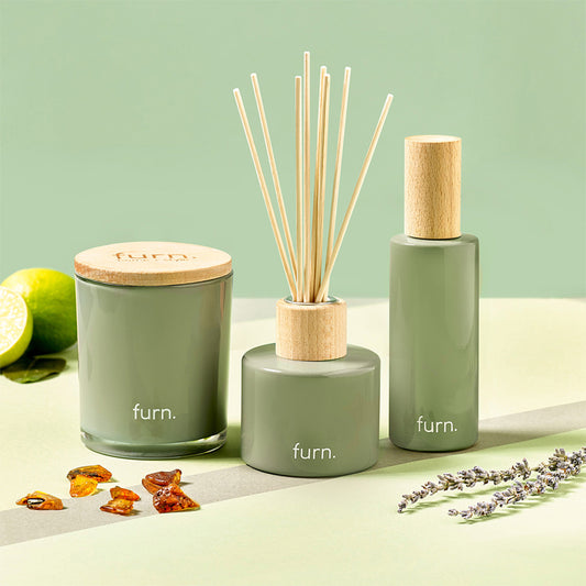 FRAGRANCE 3 PCS BUNDLE 1XCANDLE/1XSPRAY/1XDIFFUSER BOTANICA