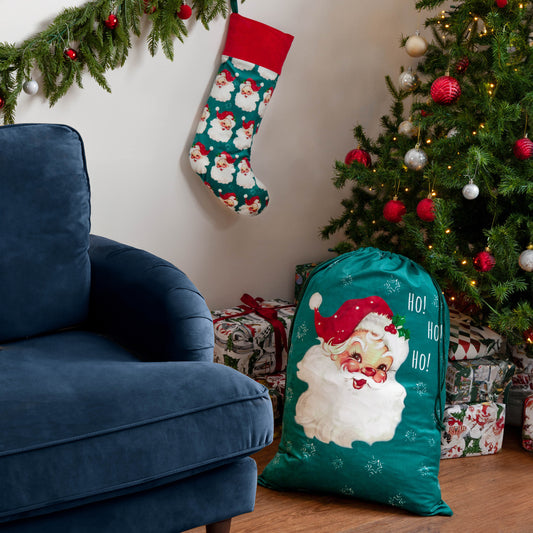 VINTAGE SANTA SACK/STOCKING BUNDLE MULTI