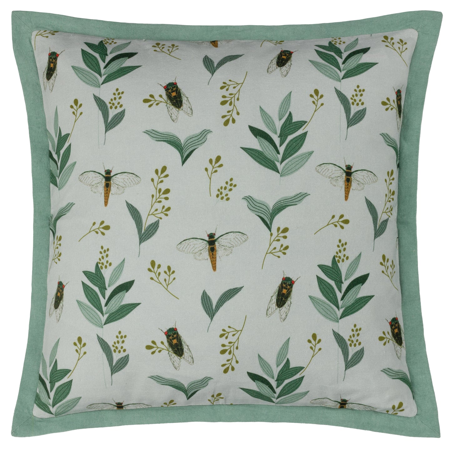 LACE WING 50X50 CUSHION CASE SAGE