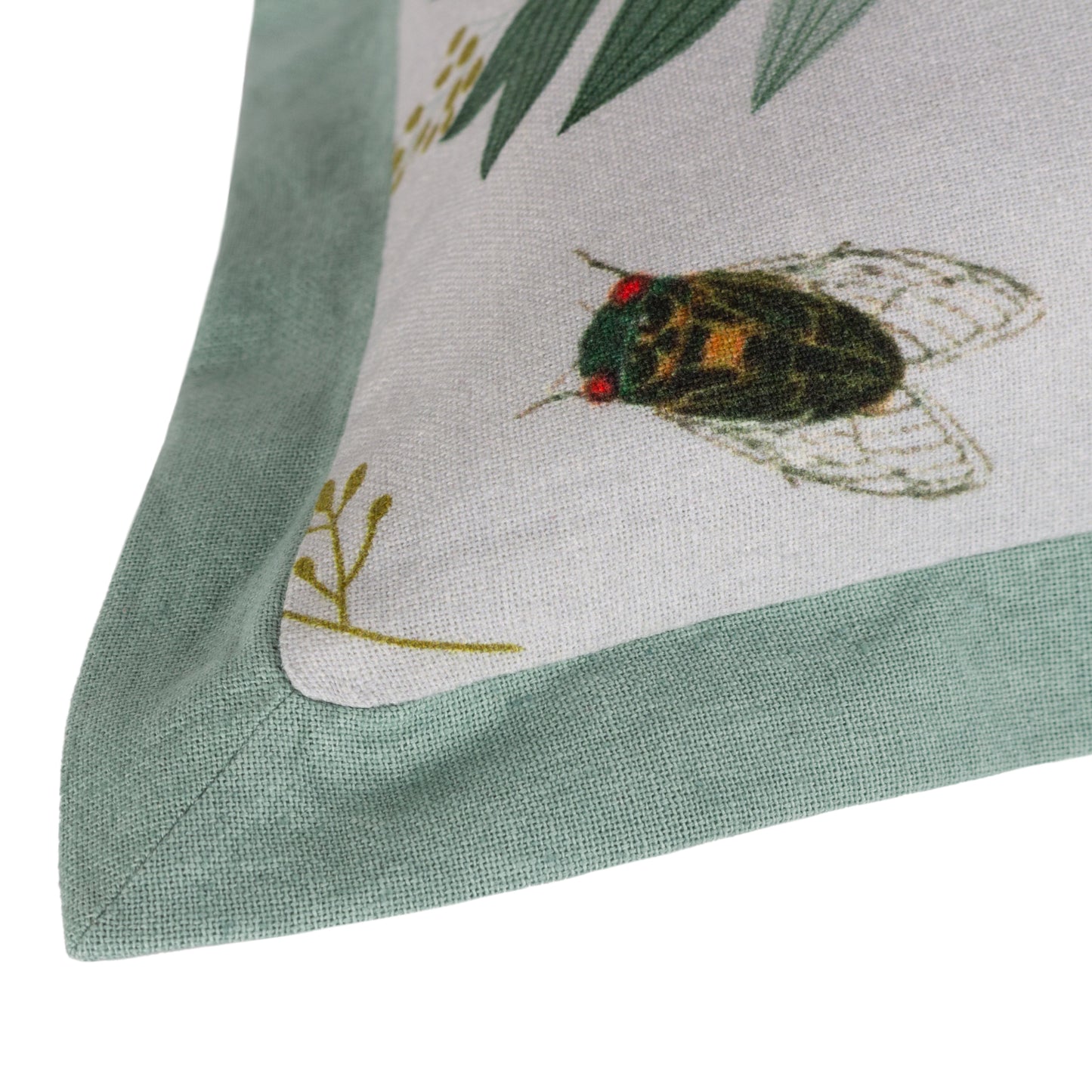 LACE WING 50X50 CUSHION CASE SAGE