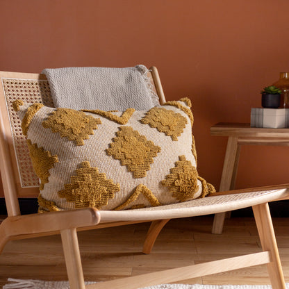 LAMAR 40X60 CUSHION COVER MUSTARD