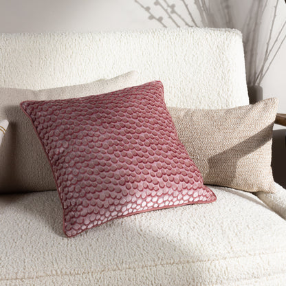 LANZO 45X45 CUSHION CASE PLASTER PINK