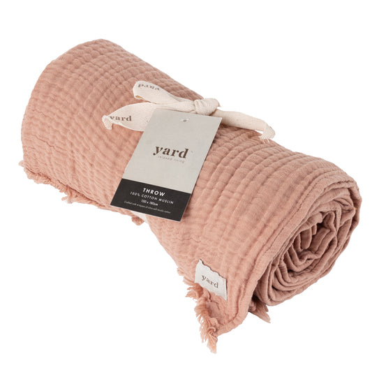 LARK 130X180 THROW PINK CLAY