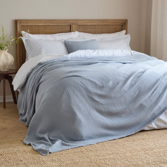 LARK 240X260 THROW MINERAL BLUE