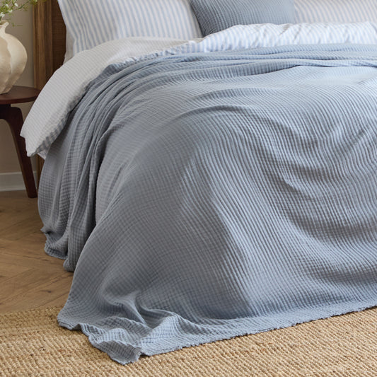 LARK 240X260 THROW MINERAL BLUE