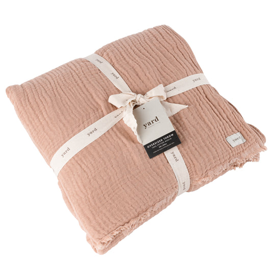 LARK 240X260 THROW PINK CLAY