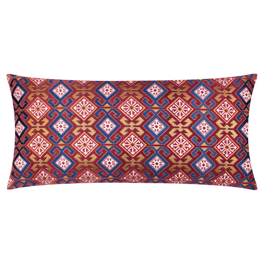 LAUREL 30X60 CUSHION CASE RUBY/GOLD