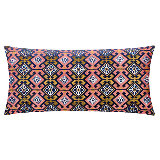 LAUREL 30X60 CUSHION CASE ROSE/BLUE