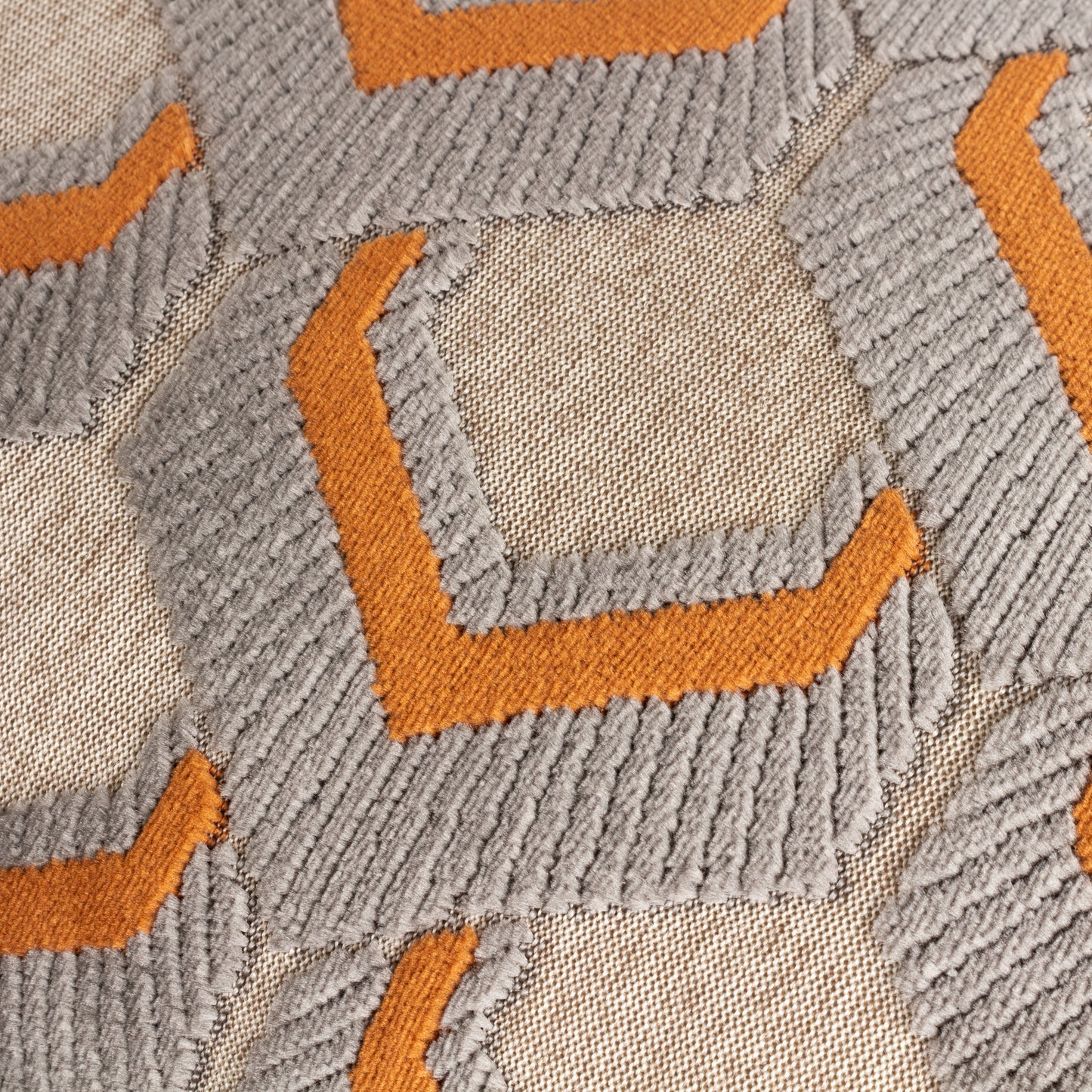 LEDBURY 45X45 CUSHION CASE GINGER/GREY