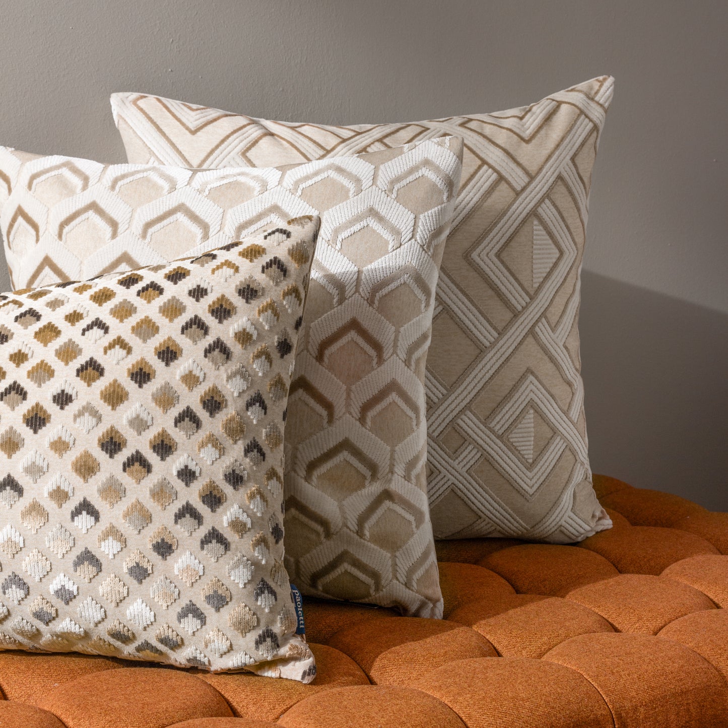 LEDBURY 45X45 CUSHION CASE WARM TAUPE